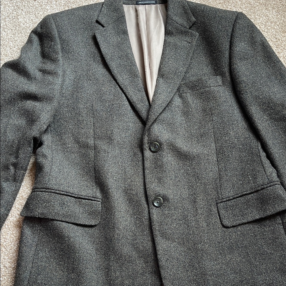 26 International Brown TweedTwo-Button Sport Coat